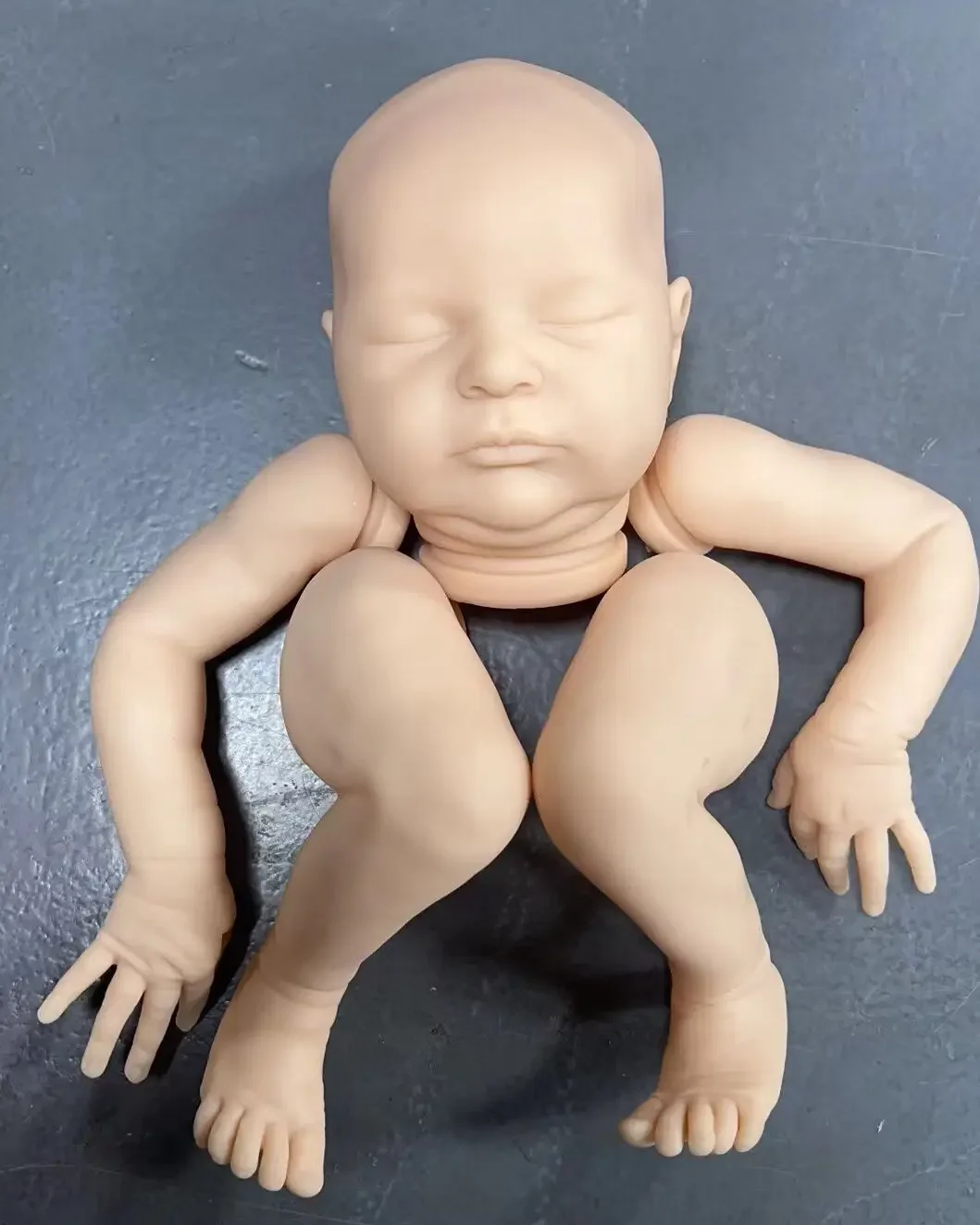 SINO-BB 20inch Reborn Doll Kit Laura Unfinished DIY Doll Parts with cloth Body  Fresh Color