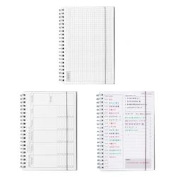 Undated Daily Weekly Monthly Planner Goals Notebook for To Do List Habit Tracker