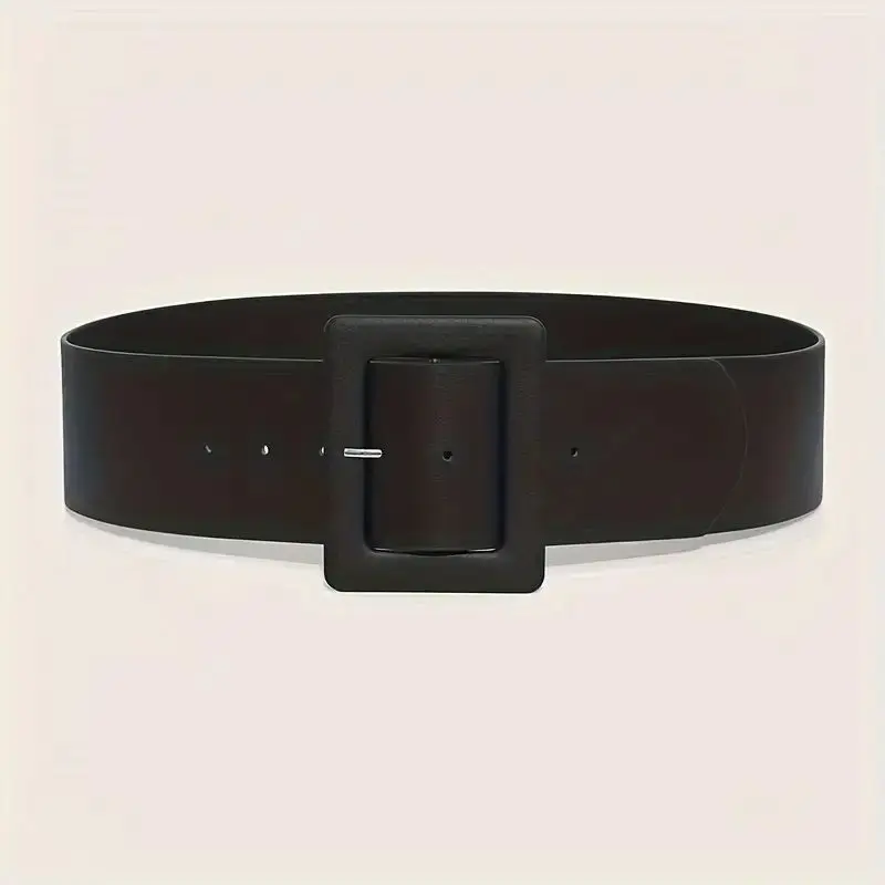 مشد خصر بحزام عريض أسود للفساتين والمعاطف وسترة التخسيس وشاح كبير الحجم مزخرف أحزمة نسائية كبيرة الحجم