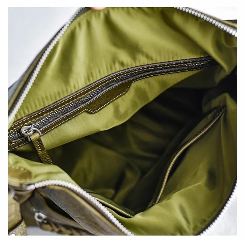 Fashion designers handmade first layer cowhide women's shoulder bag casual luxury genuine leather large-capacity underarm bag