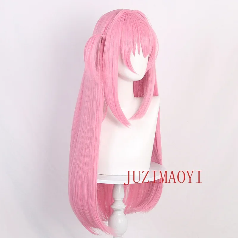 HN8 جودة عالية 80 سنتيمتر Gotou Hitori شعر مستعار تأثيري أنيمي تأثيري الوردي فروة الرأس الشعر مقاومة للحرارة بيروكات صناعية في المخزون + شعر مستعار Ca8...Gf