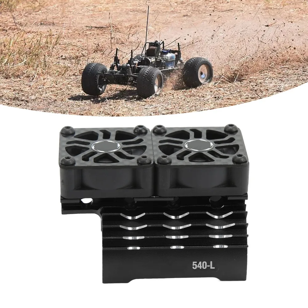 36mm RC Motor Fan Cooling Heatsink 8.4V Voltage Dual Fan RC Car Dual Cooling Fans 28000 RPM RC Motor Cooling Fan For 1/10 Scale