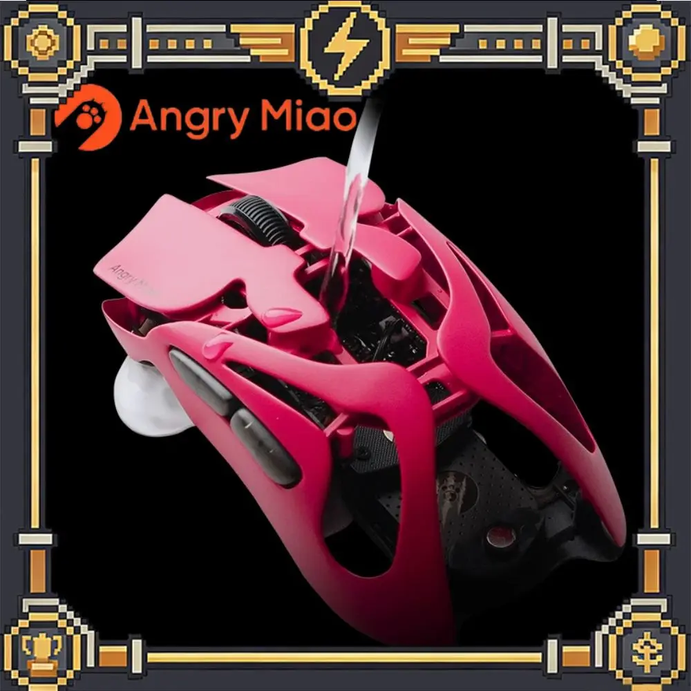 AngryMiao AM Infinity.97 Mouse Tri-mode 47g Ultra Lightweight Magnesium Alloy 8K Anti-jamming 1.2s Magnetic Charge Gaming Mouse