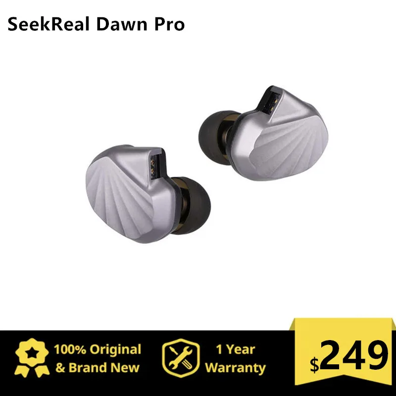 

SeekReal Dawn Pro 10*14 mm Square Planar Driver + Knowles BA Hybrid Drivers HiFi Earphones