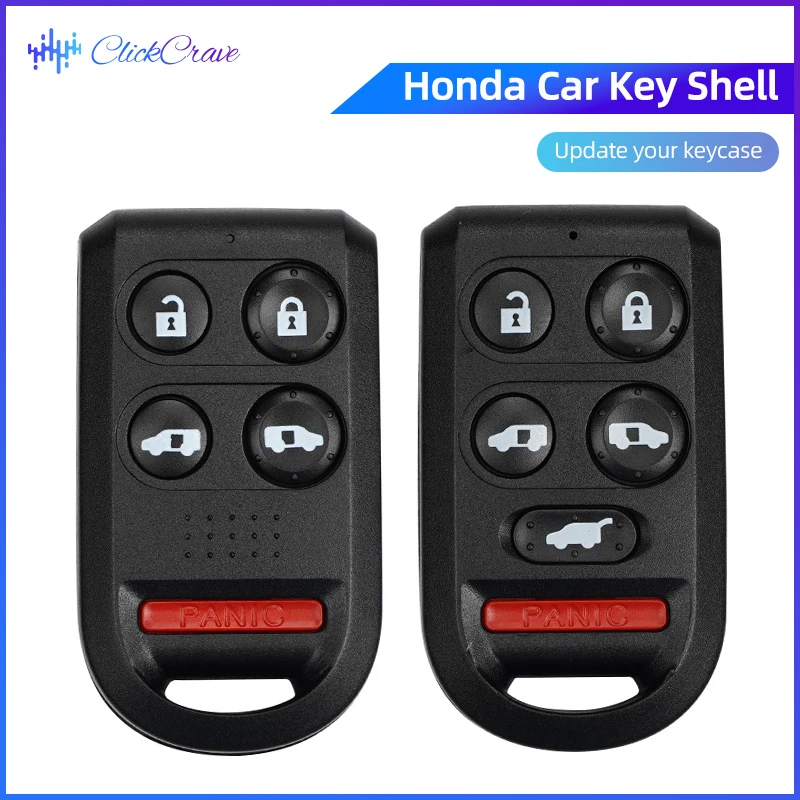 Car Key Shell Case Key Replace Cover For Honda Odyssey 2005 2006 2007 2008 2009 2010 2011 2012 2013 5/6 Button Auto Styling