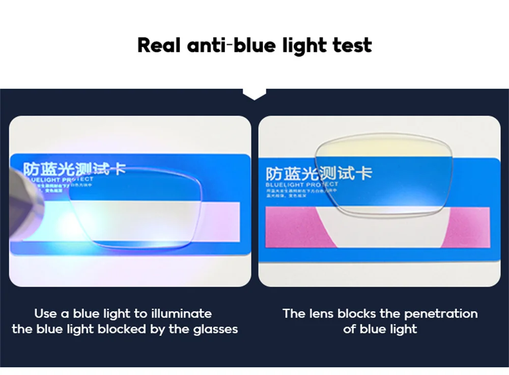 VIVIBEE Klassische Halbrandlose Anti-Blaulicht-Brille für Herren, quadratisch, Ray-Filter, Computer-UV400-Brille für Damen – Detail 8