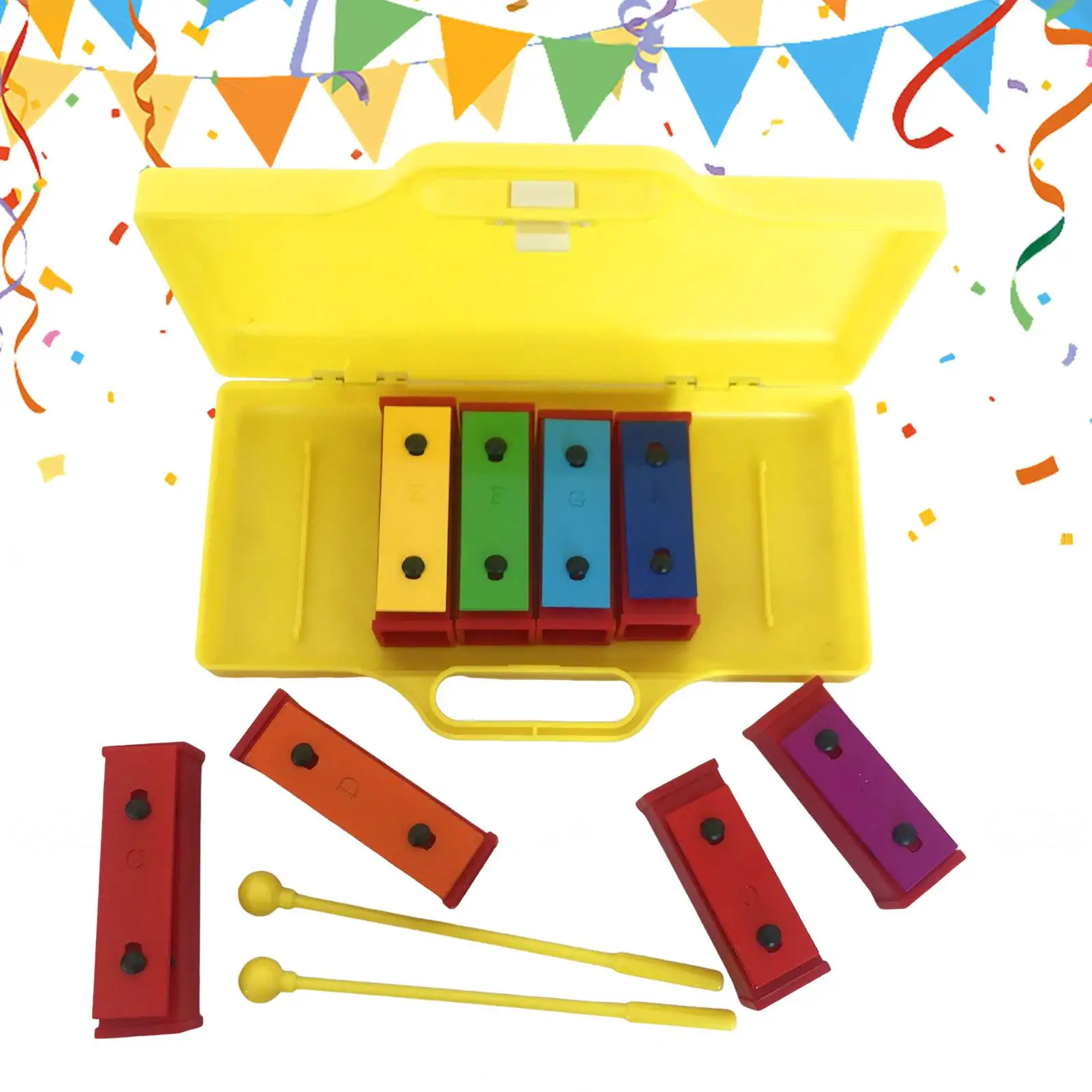 Xilófono de percusión de madera duradero, instrumento Musical de juguete para niños pequeños, sonido melodioso, juguetes para niños con palos, octava de madera