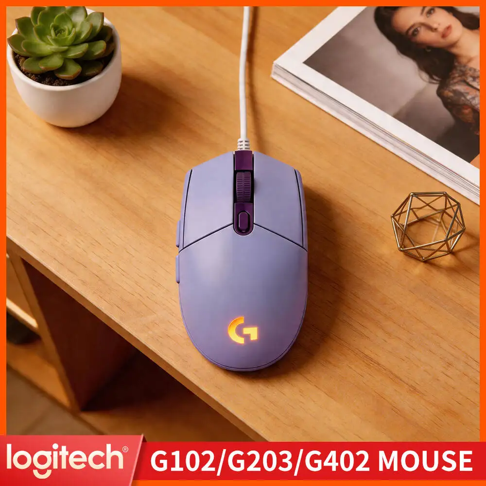Logitech G102 Prodigy Mouse, 1ms Response Time, RGB Lighting, 20M Click Durability, Mechanical Buttons for Professional Gamers