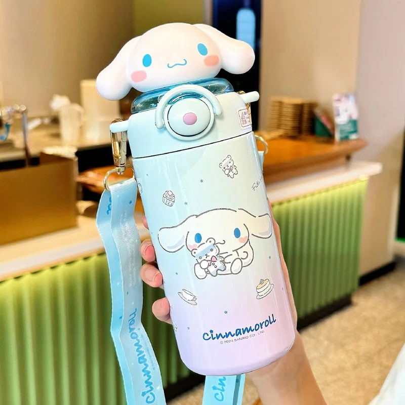 

Children's water cup Sanrio cartoon girl high-value large-capacity portable straw cup 316 stainless steel mug