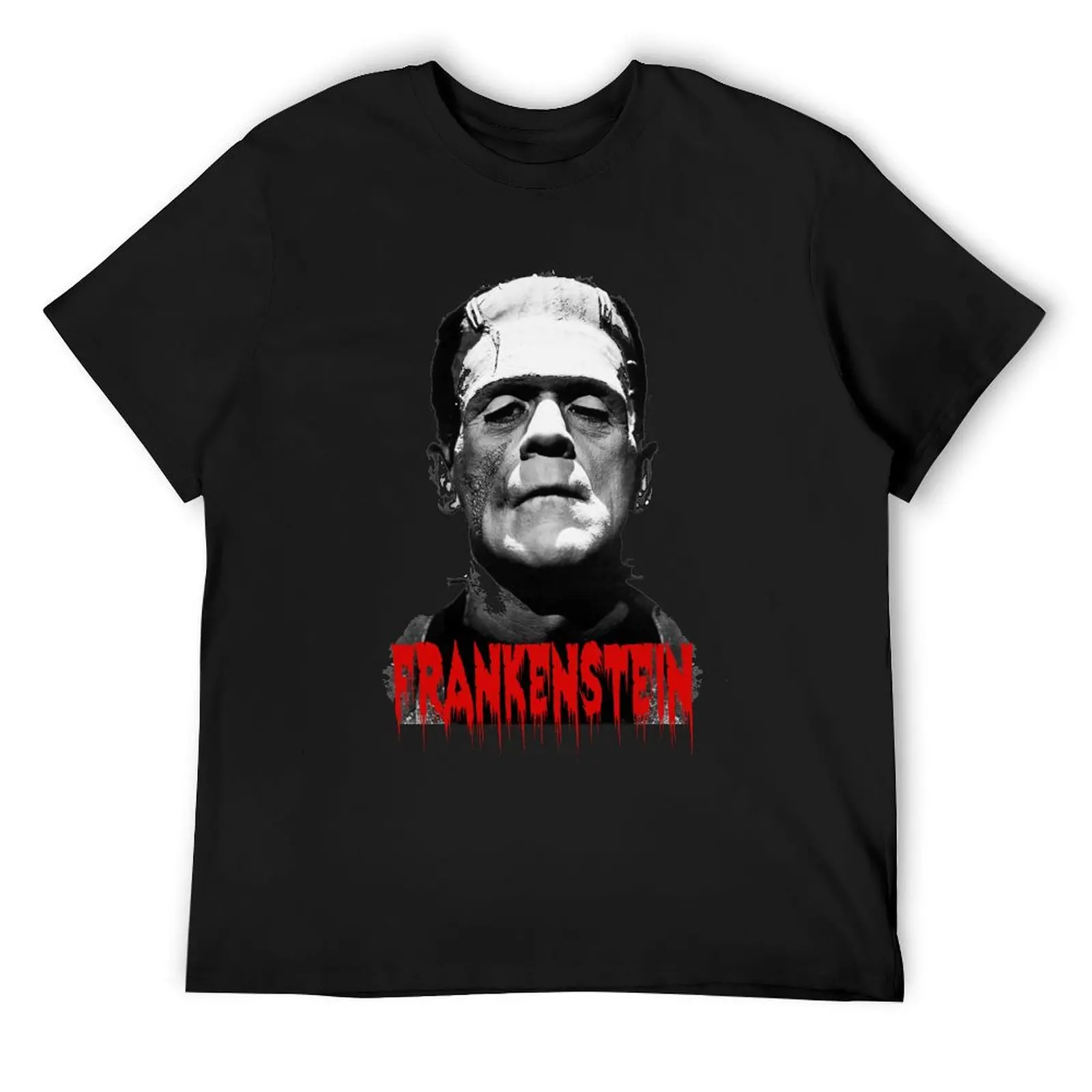 

Frankenstein Vintage Horror Movie Creature Scary Halloween Monster T-Shirt kawaii clothes mens vintage t shirts