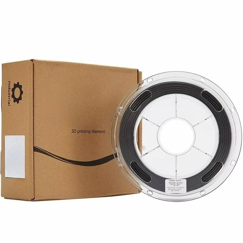 Carbon Fiber Reinforced PA12 Nylon 3D Printer Filament 1.75mm 1kg High Strength Industrial Printing Consumable