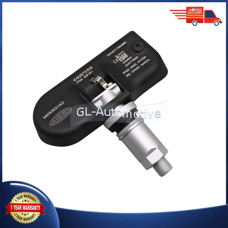 1/4PCS 433MHZ Car TPMS Tire Pressure Sensor For Chrysler 300C Town & Country Dodge Journey Jeep Cherokee Wrangler 56053031AD