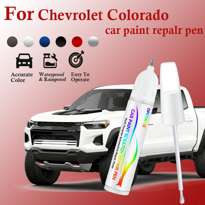 

Ручка-корректор для ремонта лакокрасочного покрытия Chevrolet Colorado 2017-2023, средство для удаления царапин, аксессуары для авто, черный, белый цвет, pintura coche
