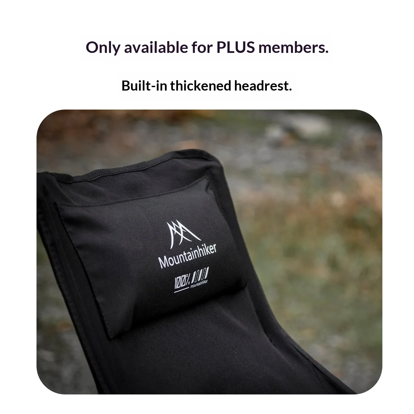 Mountainhiker Ultralight High Back Moon Chair Foldable Portable Camping Fishing Outdoor Lawn Chair with Storage Bag view 2