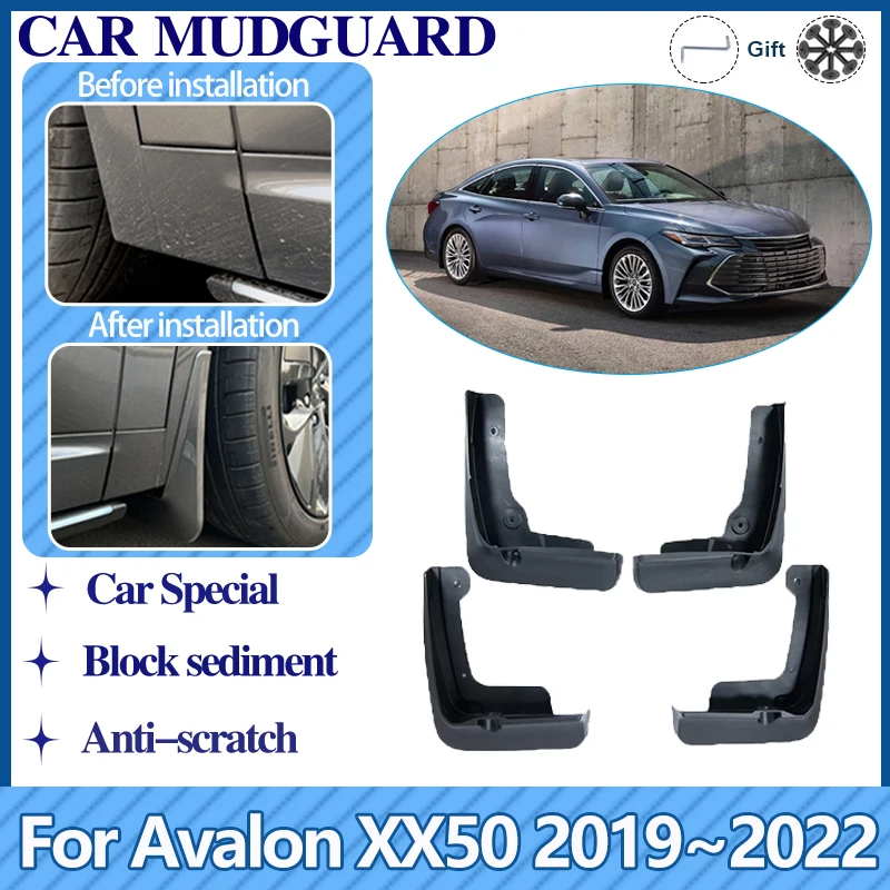 

Car Mud Flaps For Toyota Avalon XX50 MK5 2019 2020 2021 2022 Front Rear Fender Mudflaps Splash Guards Auto Accessories Mudguards