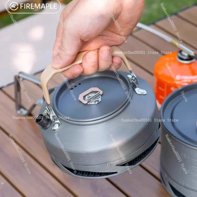 XT1 Outdoor Camping Stove Tea Cooking Heat Collection Ring High Heat Efficiency Equipment Water Boiling Pot Coffee Pot Teapot