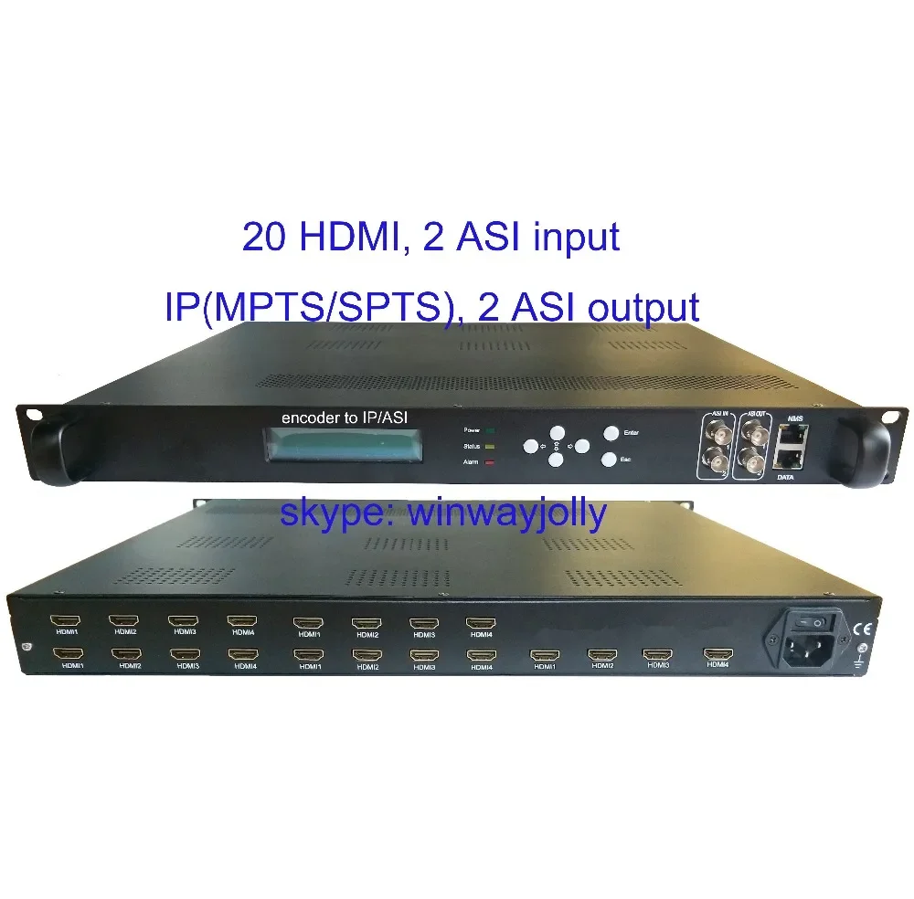 

20 HDMI to IP/ASI encoder, HDMI input and IP/ASI output, HDMI to IP encoder, HDMI to ASI encoder