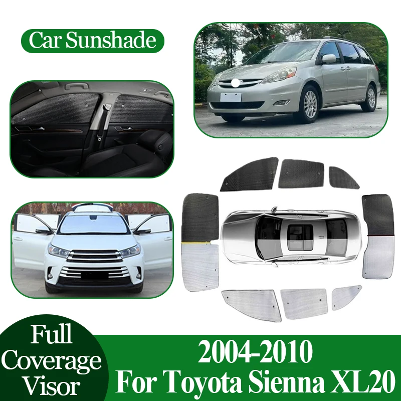 

Автомобильный солнцезащитный козырек для Toyota Sienna XL20 2004 ~ 2007 2008 2009 2010, солнцезащитный козырек с защитой от УФ-лучей, защитная доска, автокозырек