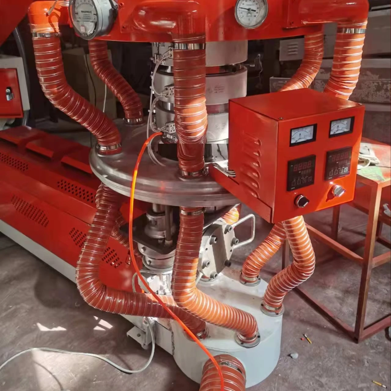 سعر المصنع عالية السرعة الروتاري يموت رئيس HDPE LDPE LLDPE PE آلة نفخ الفيلم القابلة للتحلل البلاستيك الطارد #6