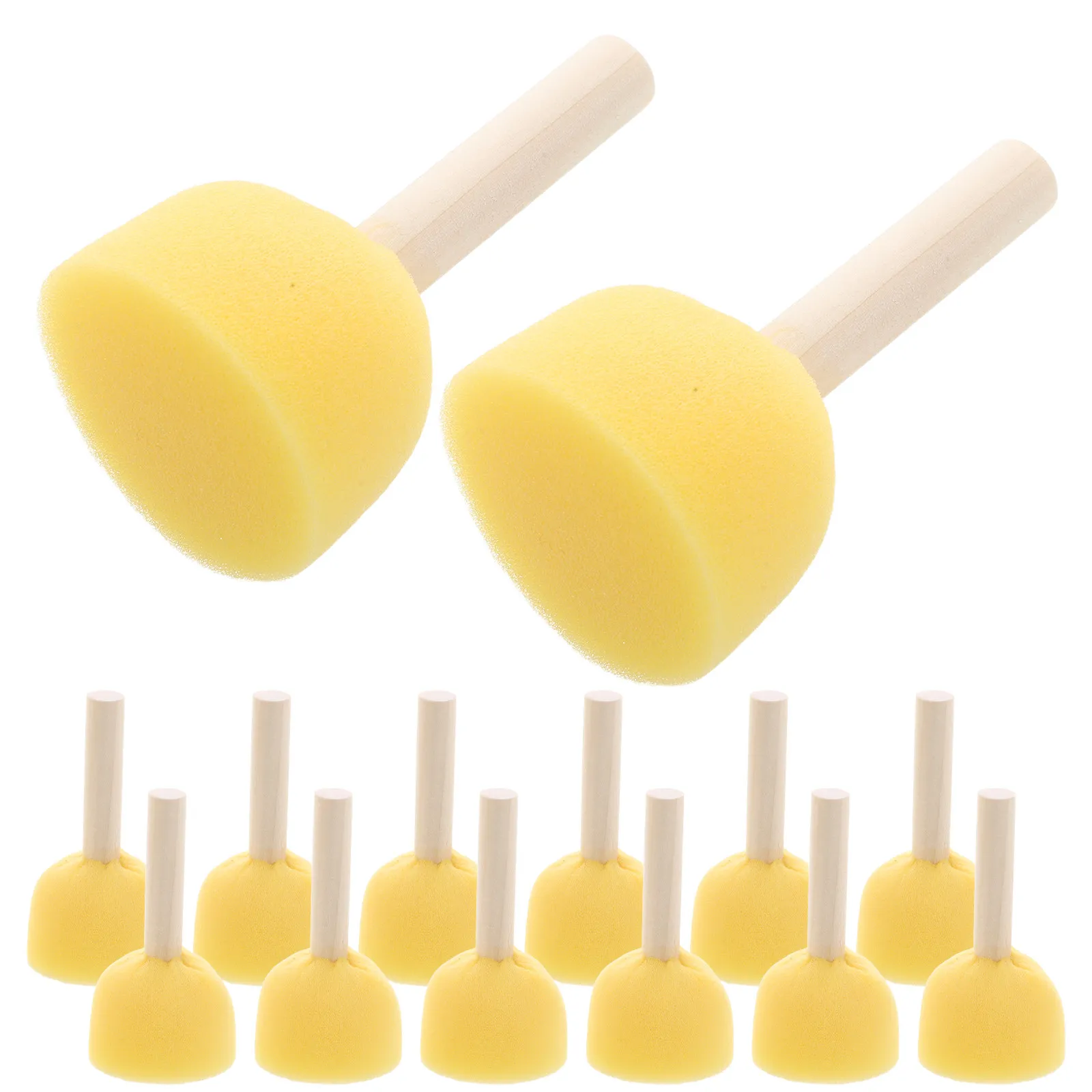Art Sponge Painting Halloween Christmas Foam Paint Brush Foam Painting Brush Foam Painting Tools Foam Paint Applicator 40Pcs