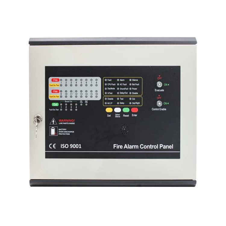 16 zone Conventional Fire Alarm Control Panel Wired Smoke Detector Prevent Fire System