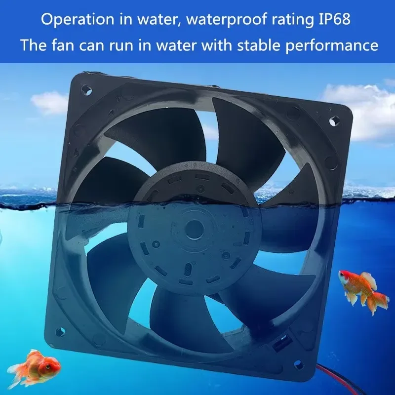 IP68 Waterproof Fan Industrial Ultrasonic Humidifier Refrigeration Fan 6cm 6025 12V 24V Waterproof fan