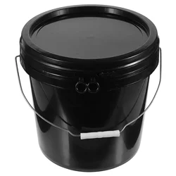 10 Liter White Abs Bucket 10L with Lid Hand-held Big Mouth Color Mixing Paint Storage Container