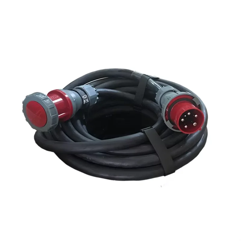 Industrial Standard Connectors Outdoor Extension Cable With 125A 5Pin Male Plug And 125A /5pin Female Socket