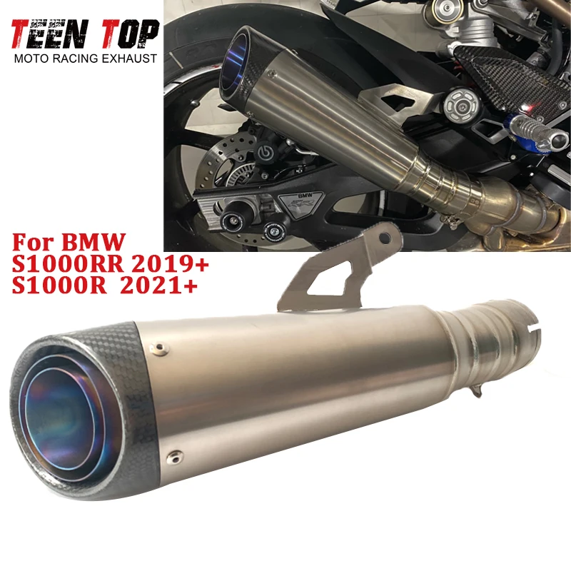 

For BMW S1000RR S1000 RR Slip-on Exhaust Pipe 2019+ S1000R Motorcycle Muffler Silencieux 2021+ Escape Exhaust Motorbike Elbow
