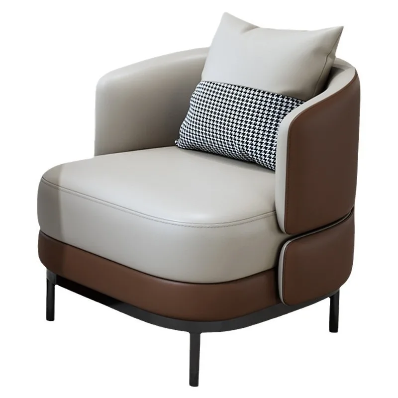 

Modern leisure negotiation combination Sales office meeting guests Sofa chair Light luxury reception One table and four chairs
