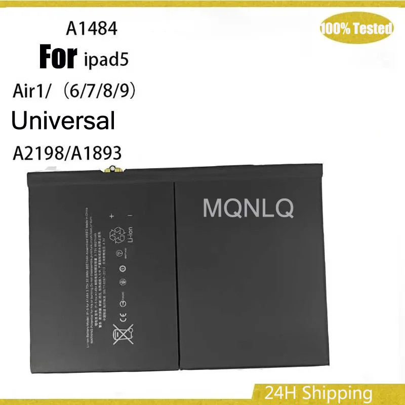8827mAh Tablet Battery For Apple IPad 5 Air 1 IPad5 Air1 A1484 A1474 1475 A2200 A2198 A2270 Portable Battery + Tools