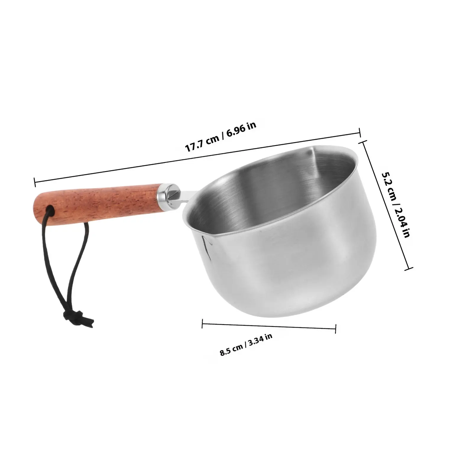 200Ml Stainless Steel Mini Pot for Milk Coffee Oil Heating Compact Kitchen Cookware Baby Food Warmer Butter Chocolate Melting - view 4