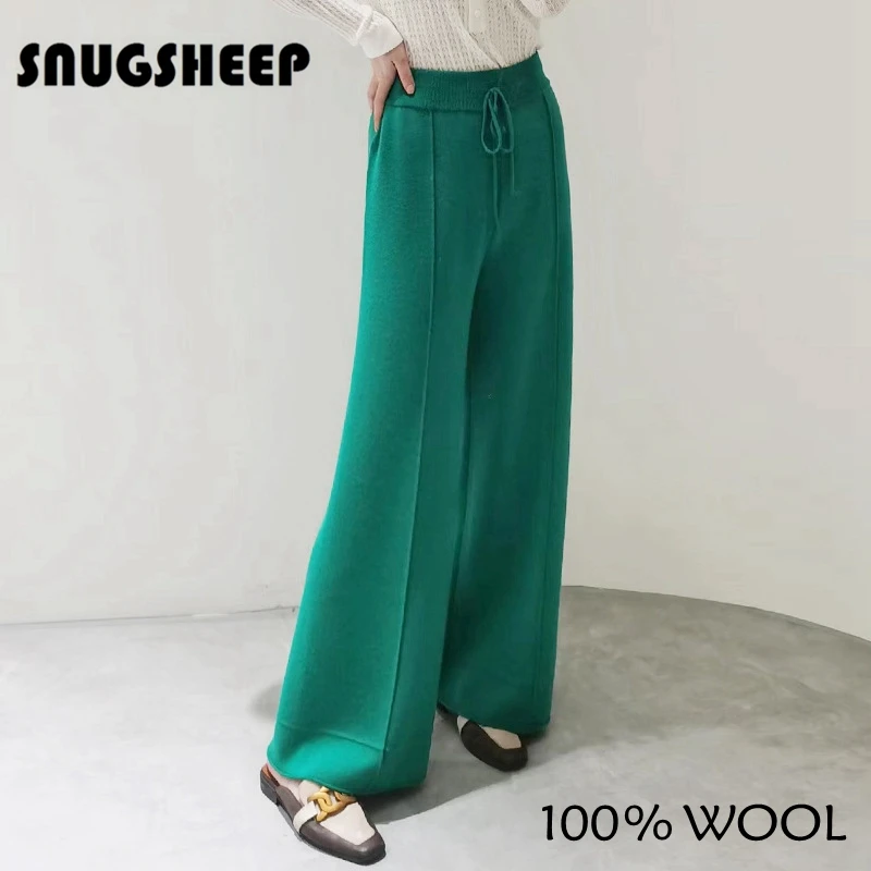 pants women fashion baggy worsted wool womens streetwear clothes korean style outfits fall woman clothing wide leg high waist