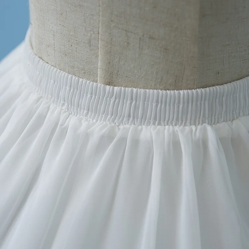 Jupon en Dentelle Crinoline, Sous-Jupe, Cerceau, Robe Blanche, Agitation, Ajustable, 2024