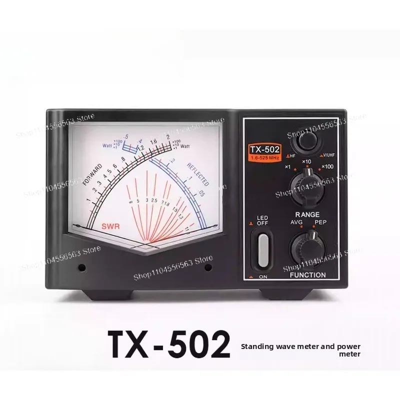 TX-502 Mini SWR/Watt Meter - 1.6-525MHz HF/V/U Band, 200W High-Quality Power Meter