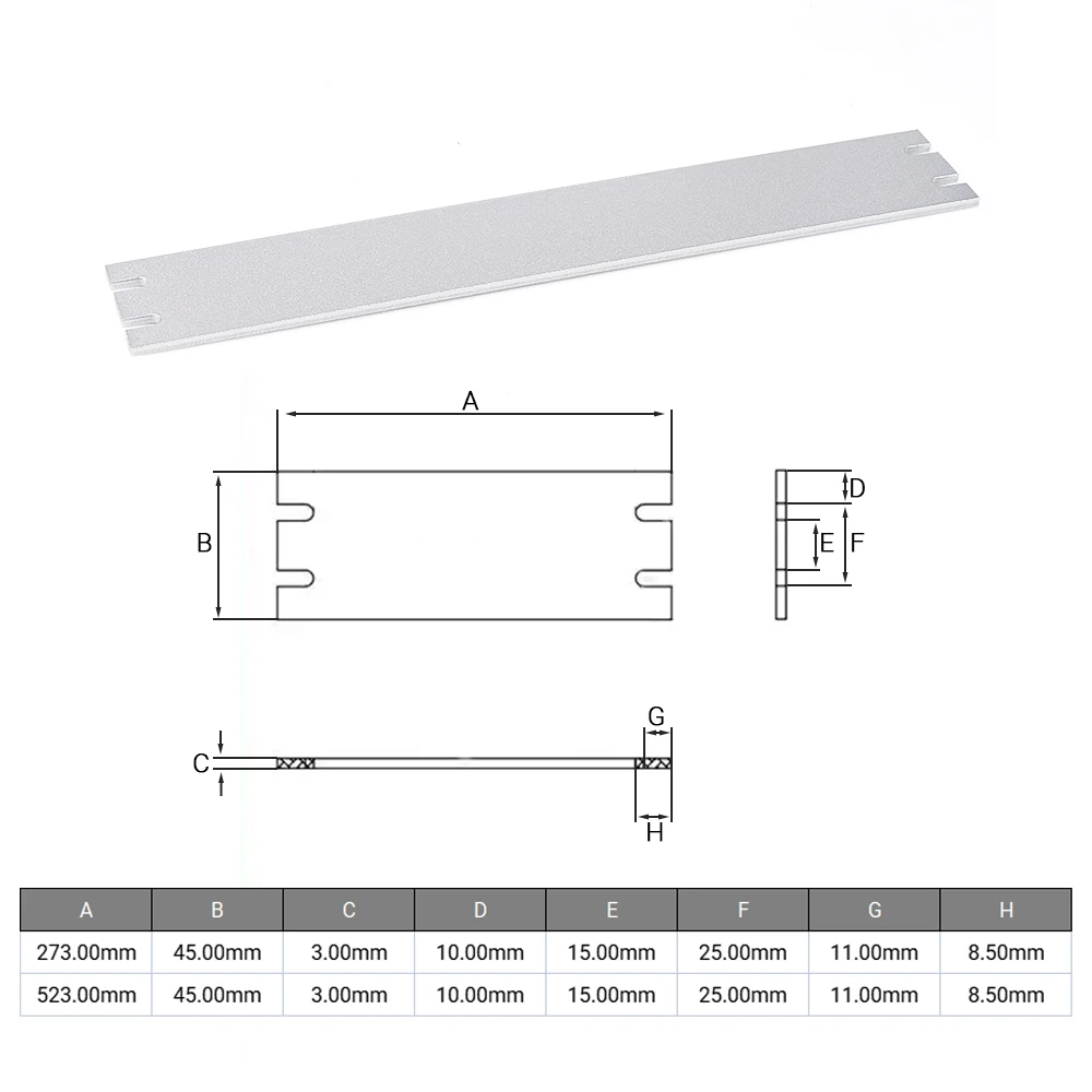 Openbuilds C-Beam Shield 273mm 523mm for C-Beam CNC Router Machine Parts Accessory