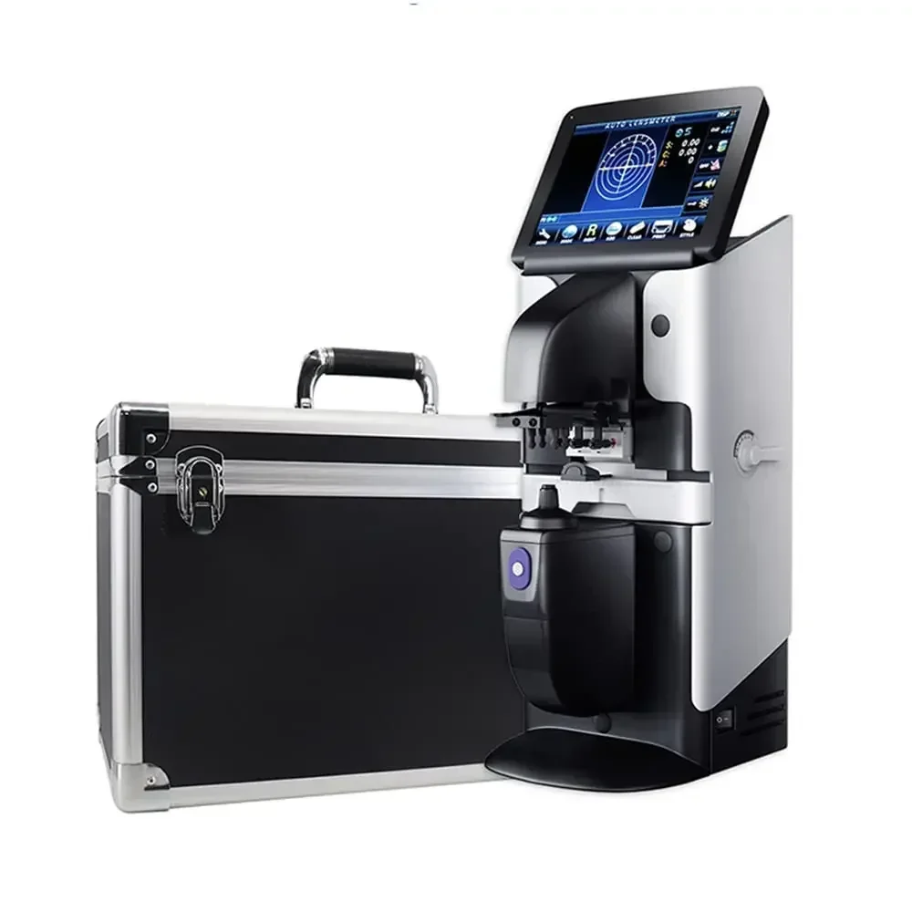 LINK Portable Lensometer 7 Inch Digital Optical Automatic Focimeter Lensmeter with PD UV Printer AL-360A