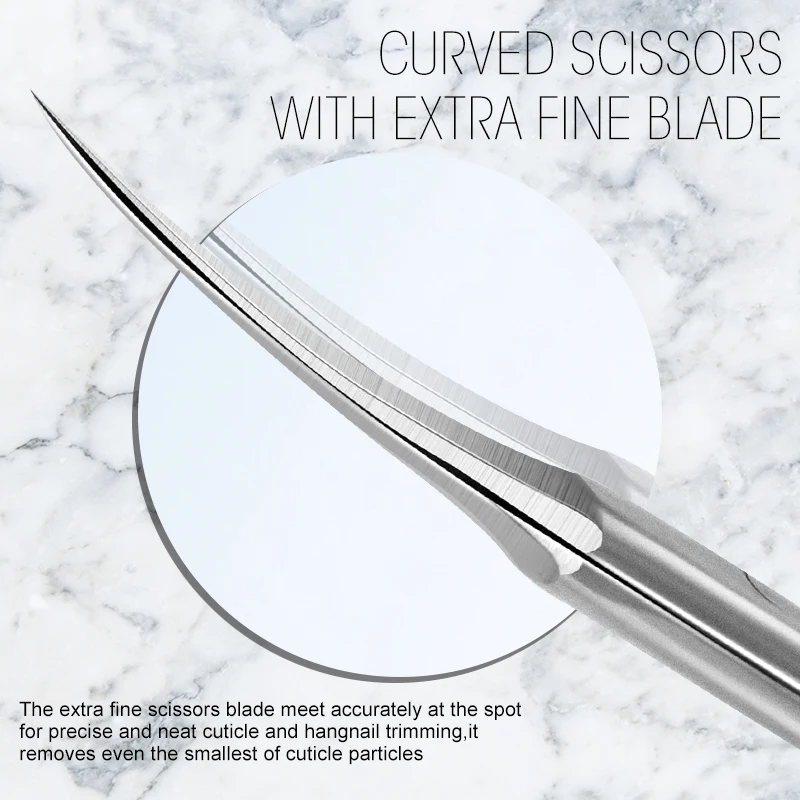 1Pcs Häutchen Schere Nipper Gebogene Edelstahl mit Spitze Pflege Klingen Frauen Männer Trockene Haut Nagel Schere Maniküre werkzeuge