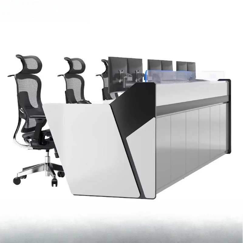 Ergonomic Metal Computer Desk Optimal Operations Efficient Control Room Console Computer Desks Product Category