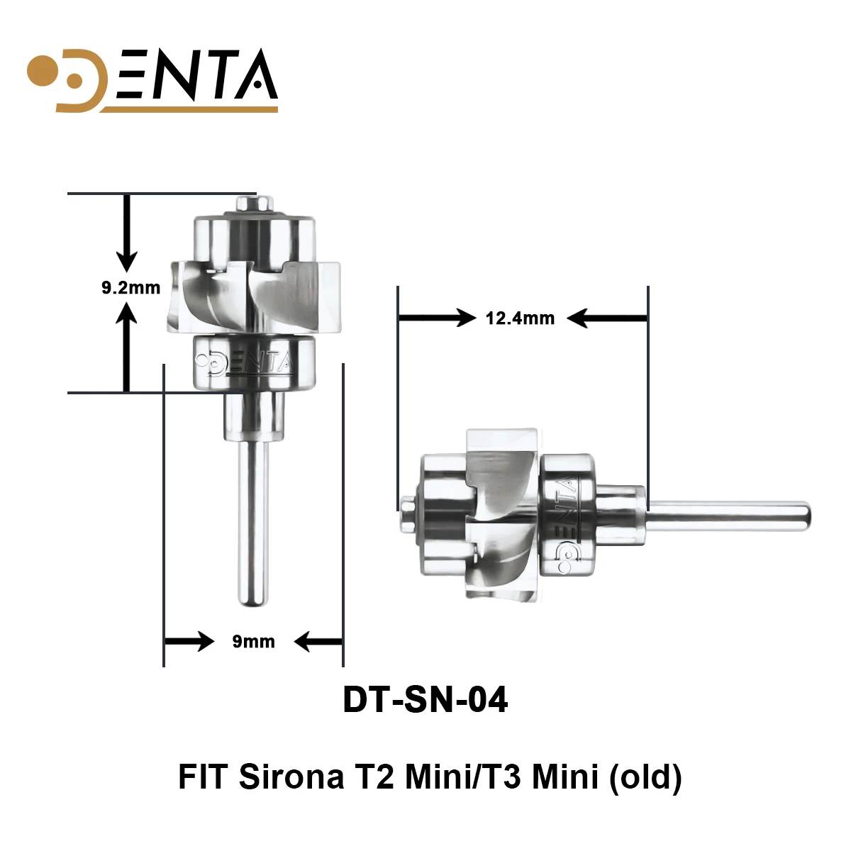 S4 Dental High Speed Handpiece Turbine Cartridge fit SIRONA T2 T3 Mini Old Style Push Button Handpiece Ceramic Bearing Dental