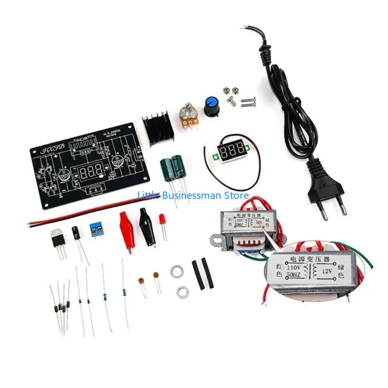 

LM317 Adjustable Regulated 110V 220V to 1.25V-12V Step-down Board Set M76A
