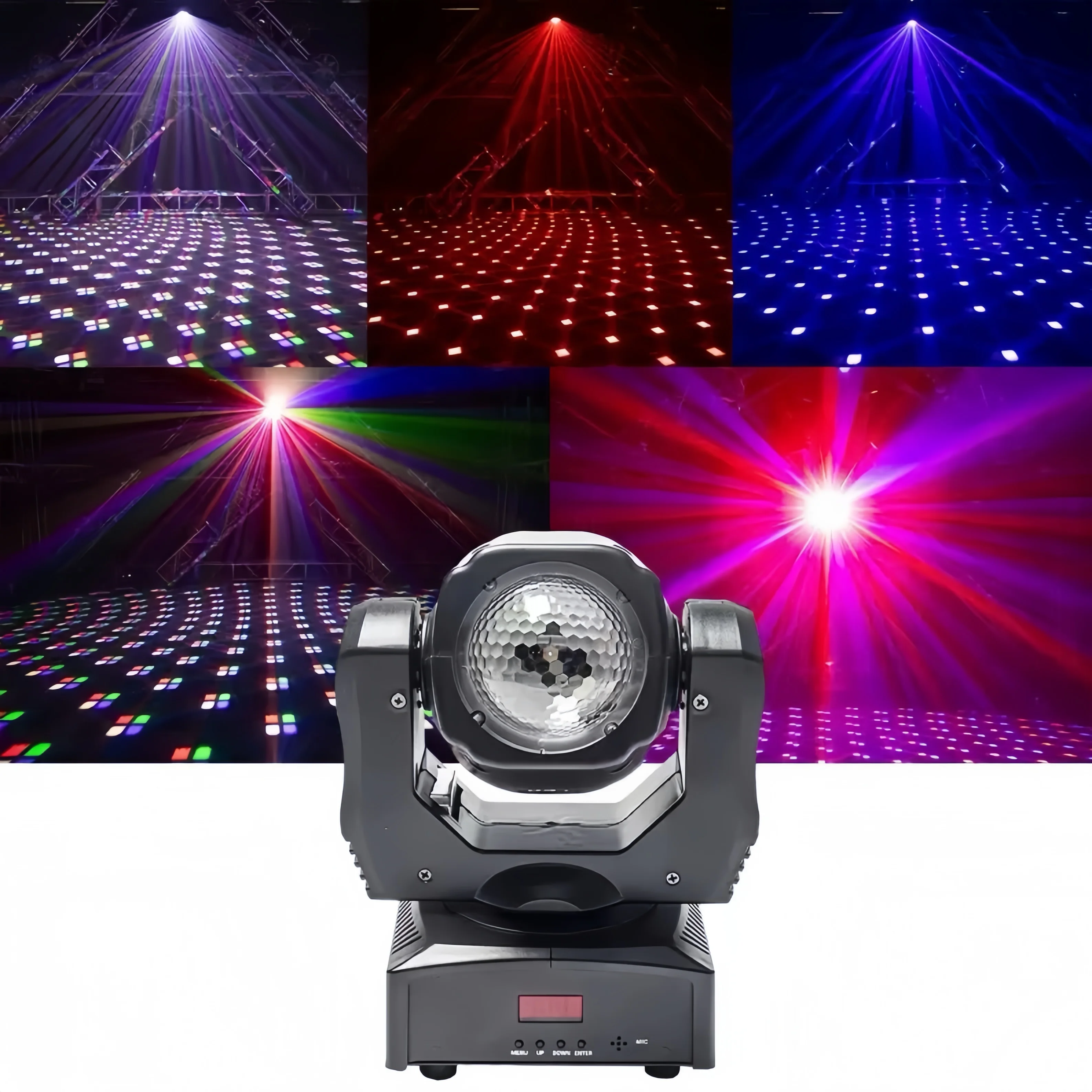 

BOTAI Mini shaking head kaleidoscope magic ball light ktv bar light stage wedding beam light laser light rotating pattern light