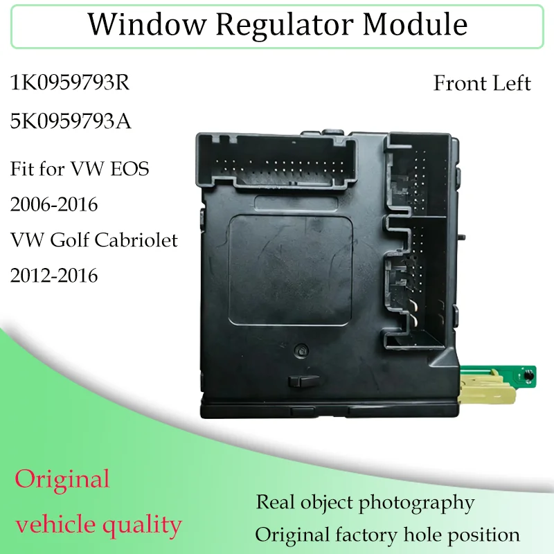 Raamheffermotor met OE 5K0959792A, 5K0959793A, 1Q0959701H/F, 1Q0959702H/F, compatibel met de nieuwe VW Golf Cabriolet en VW EOS.