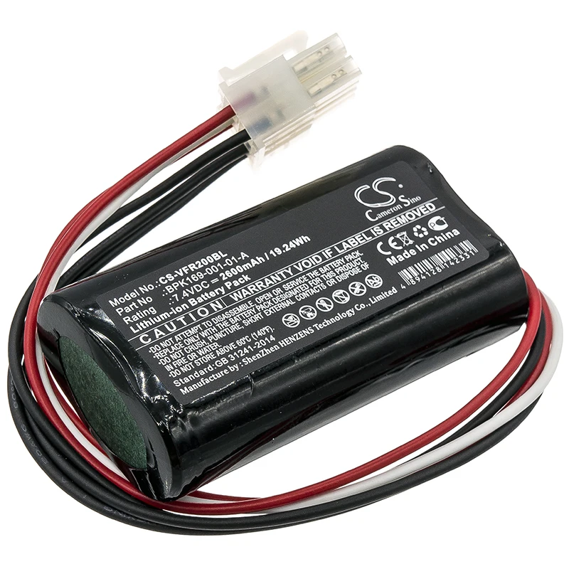 CS Payment Terminal Battery for Verifone Ruby 2 Ruby CI PCA169-404-01-A 001-01 fits BPK169-001-01-A BPK182-001 2600mAh 7.40V