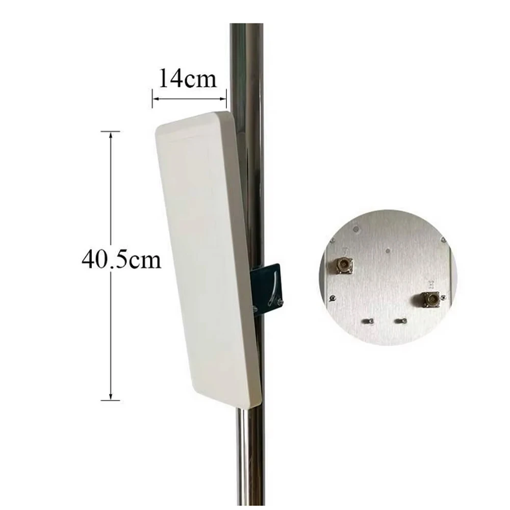 Premium Dual-Polarized Wall-Mounted 2X15dBi 2.4GHz WiFi Antenna - Indoor/Outdoor,Flat Design,Factory Price