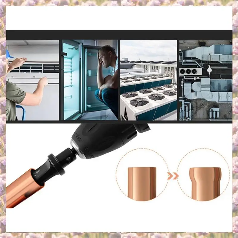 -FTGT 6PCS Air Conditioner Copper Tube Expanding Tool Copper Tube Expander Triangular Handle Tube Expander Set