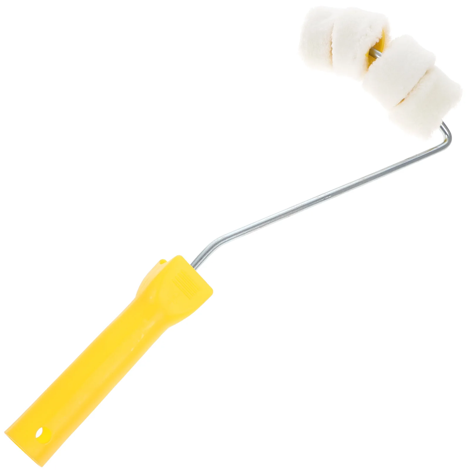 

Small Roller Paint Brush 4-Wheel Tube Design For Wall Painting Multi Wheels Roller Brush Lightweight Easy Home