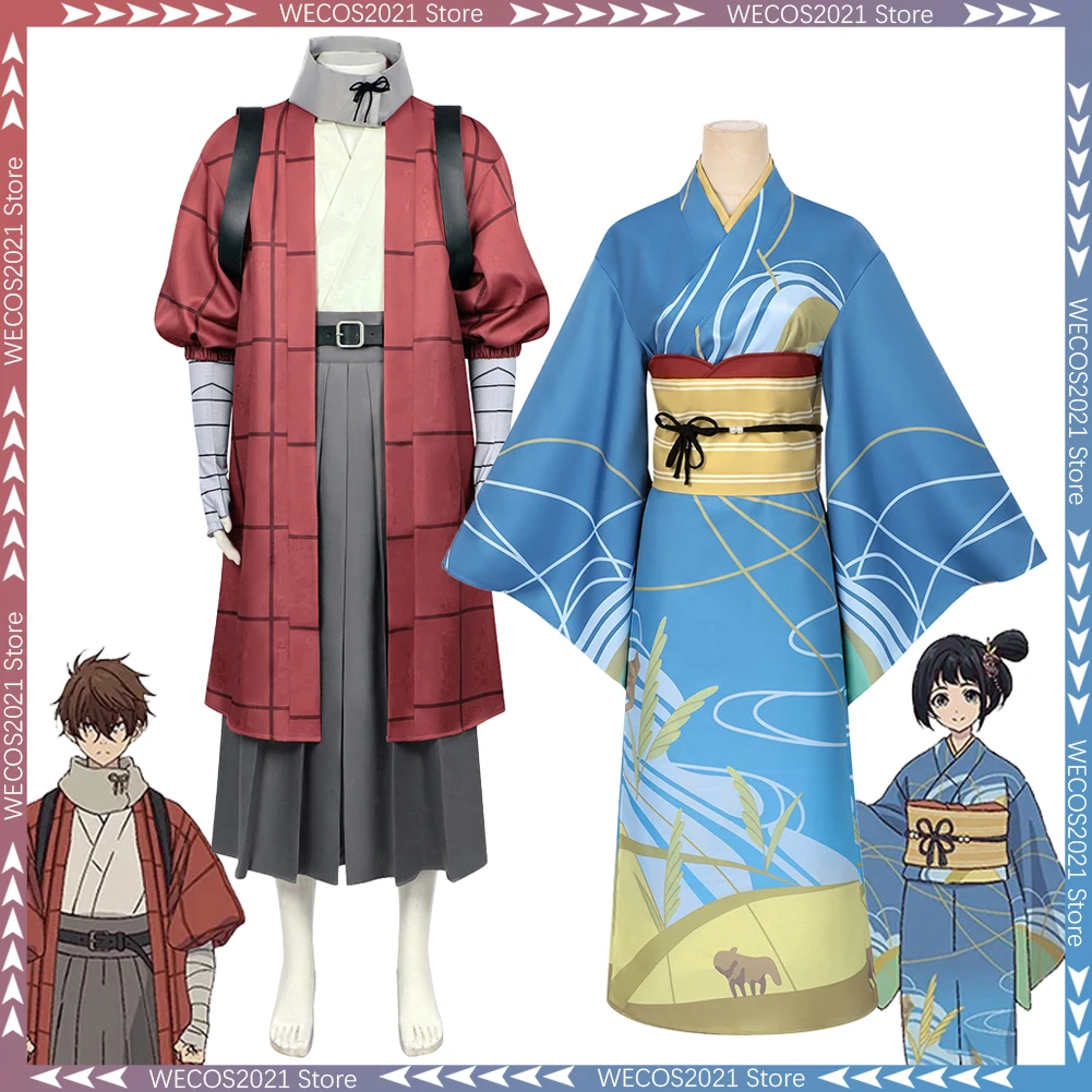 

Disguise Anime Sparks S Tomorrow Inako Momokawa Kihachi Cosplay Kimono Costume Halloween Roleplay Role Play Fancy Dress Outfits