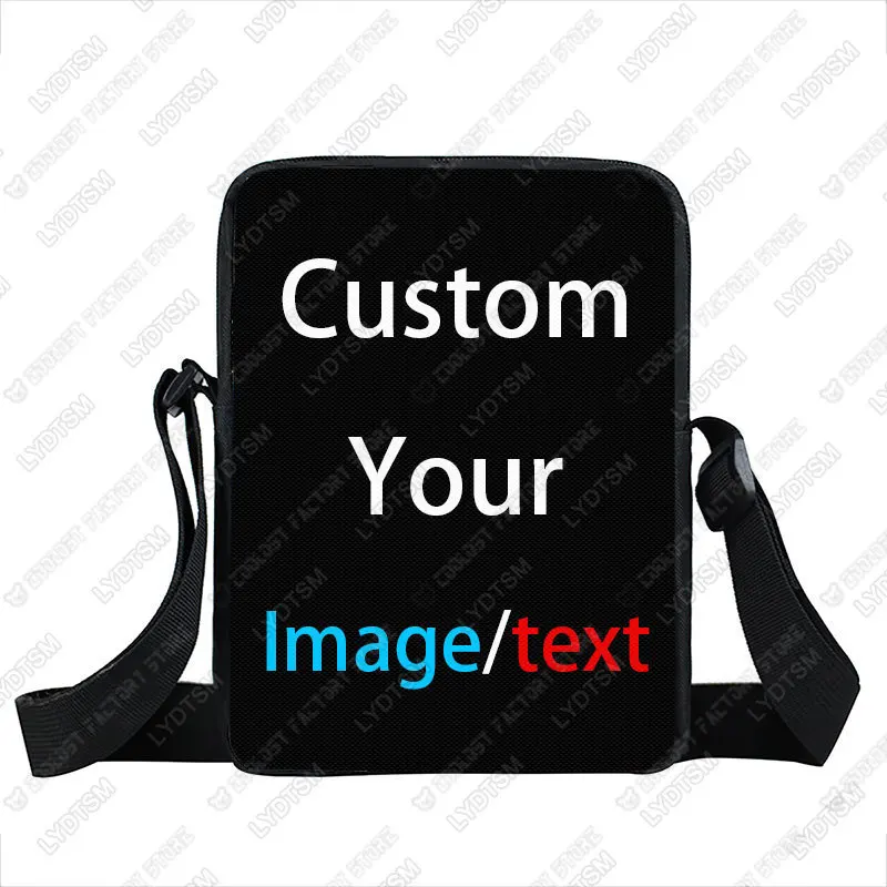 

DIY Custom Your Image Name Logo Messenger Bag Women Handbag Girls Crossbody Bag for Travel Shoulder Bags Bookbags