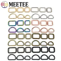 10Pcs Metal Bags Buckle 16-50mm Rectangle D Ring Webbing Belt Connect Hook Buckles Handbag Strap Clasp DIY Hardware Accessories